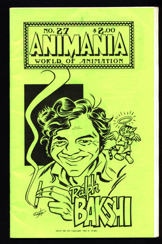 ANIMANIA #8 MINDROT #27 Ralph BAKSHI Fritz the Cat R Crumb Animated Film Quarterly Animation Anime Cartoons