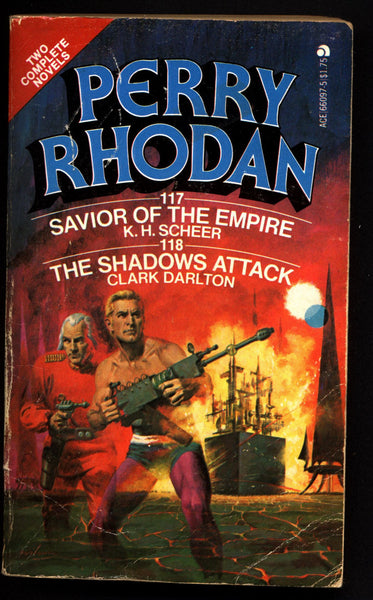 Space Force Major PERRY RHODAN #117 Savior of the Empire #118 The Shadows Attack Science Fiction Space Opera Ace Books ATLAN M13 cluster