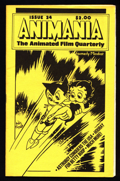 ANIMANIA #5 MINDROT #24 Betty Boop Osama Tezuka Mighty Atom Astroboy Animated Film Quarterly Animation Anime Cartoons