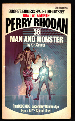 Space Force Major PERRY RHODAN Peacelord of the Universe #36 Man and Monster Science Fiction Space Opera Ace Books ATLAN M13 cluster