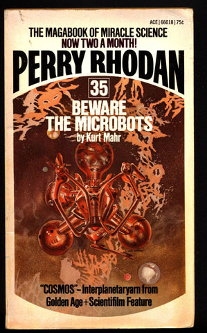 Space Force Major PERRY RHODAN Peacelord of the Universe #35 Beware the Microbots Science Fiction Space Opera Ace Books ATLAN M13 cluster