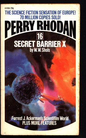 Space Force Major PERRY RHODAN Peacelord of the Universe #16 Secret Barrier X  Science Fiction Space Opera Ace Books ATLAN M13 cluster