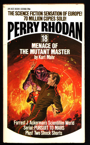 Space Force Major PERRY RHODAN Peacelord of the Universe 18 Menace of Mutant Master Science Fiction Space Opera Ace Books ATLAN M13 cluster