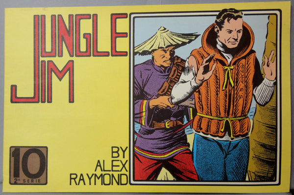 JUNGLE JIM #10 2A Serie Sunday Pages Jan 21/April 8 1945 Alex Raymond LARGE Action Hero Newspaper Comic Strip Reprint Post War