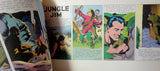 JUNGLE JIM #11 2A Serie Sunday Pages April 15/July 1 1945 Alex Raymond LARGE Action Hero Newspaper Comic Strip Reprint Post War