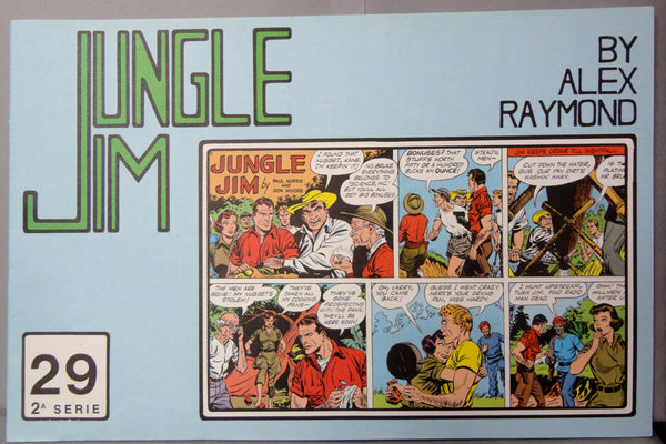 JUNGLE JIM #29 2A Serie Sunday Pages Jul 10/Sept 25 49 Alex Raymond Paul Norris Don Moore LARGE Action Hero Newspaper Comic Strip Reprint