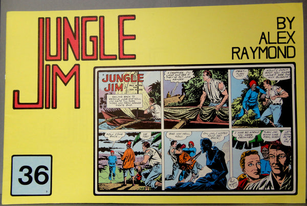 JUNGLE JIM #36 3rd Series Sunday Pages Feb. 18/May 6 1951 Alex Raymond Paul Norris Don Moore LARGE Action Hero Newspaper Comic Strip Reprint