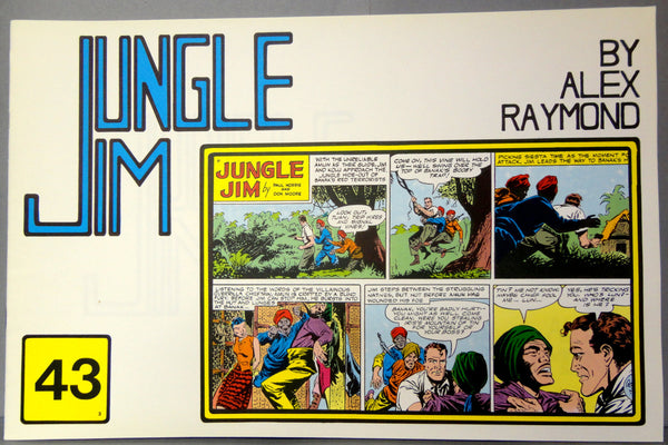 JUNGLE JIM 43 3rd Series Sunday Pages Sept 28/Dec 14 52 Alex Raymond Paul Norris Don Moore LARGE Action Hero Newspaper Comic Strip Reprint