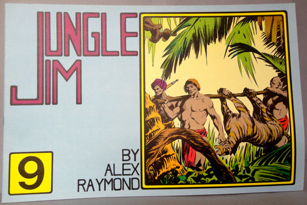 JUNGLE JIM  #9 Sunday Pages May 10, 1936 to July 26, 1936 Alex Raymond LARGE Action Hero Newspaper Comic Strip Reprint