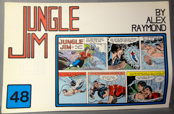 JUNGLE JIM 48 3rd Series Sunday Pages Nov 22 53/Feb 7 54 Alex Raymond Paul Norris Don Moore LARGE Action Hero Newspaper Comic Strip Reprint