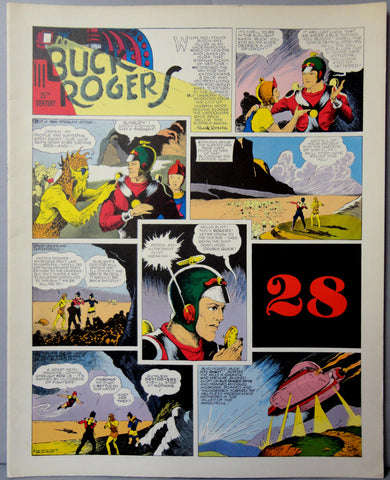 BUCK ROGERS In the 25th Century Vol 28 June 14-Aug 30 1936 Calkins Phil Nowlan Science Fiction Fantasy Sunday Color Comic Strip Reprint