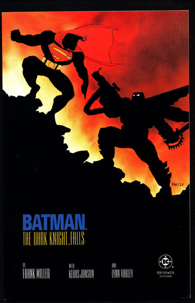 DC Comics Superman v BATMAN The Dark Knight Returns #4 "The Dark Knight Falls" by Frank Miller First Printing Gotham City Alfred Dies