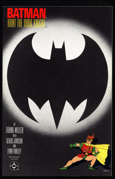 DC Comics BATMAN The Dark Knight Returns #3 "Hunt the Dark Knight" by Frank Miller First Printing Gotham City Superman Death of Joker