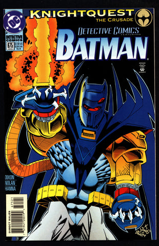 DC Comics Batman DETECTIVE COMICS  #675 Midnight Duel Knightquest The Crusade Azrael Chuck Dixon Graham Nolan Gotham City
