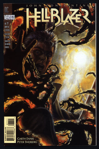 DC Comics Vertigo Press John CONSTANTINE HELLBLAZER #77 Garth Ennis Supernatural Magic Gothic Horror Anti-Super Hero Goth