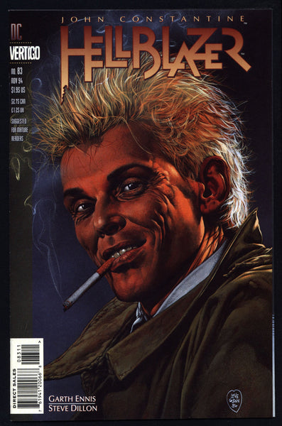 DC Comics Vertigo Press John CONSTANTINE HELLBLAZER #83 Garth Ennis Supernatural Magic Gothic Horror Anti-Super Hero Goth