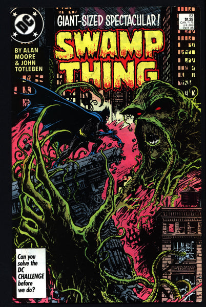 SWAMP THING #53 Alan Moore DC Comics Batman John Totleben Supernatural Magic Gothic Horror Anti-Super Hero Goth