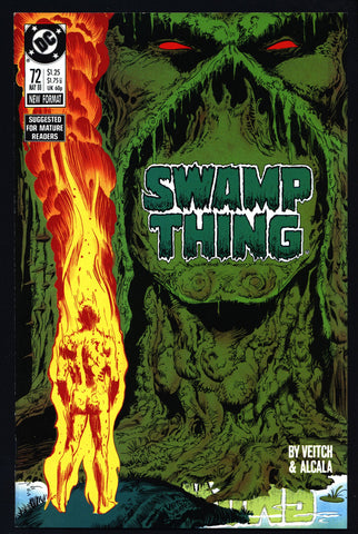 SWAMP THING #72 Rick Veitch Alfredo Alcala DC Comics Supernatural Magic Gothic Horror Anti-Super Hero Goth