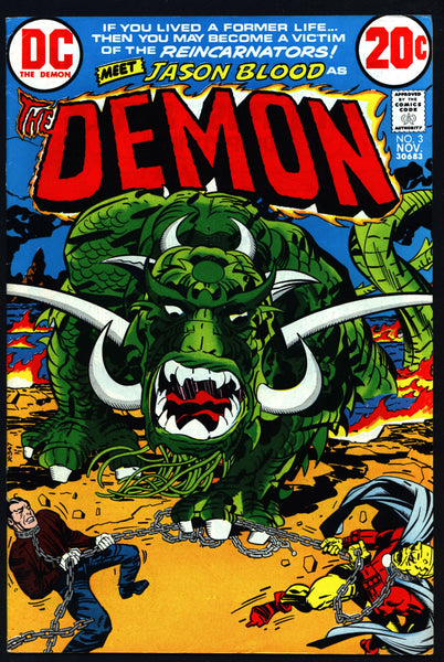 The DEMON #3 1972 Jack Kirby DC Comics Etrigan Camelot Merlin Fourth World Supernatural Cult Monster Anti-SuperHero