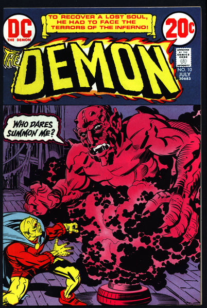 The DEMON #10 1972 Jack Kirby DC Comics Etrigan Camelot Merlin Fourth World Supernatural Cult Monster Anti-SuperHero