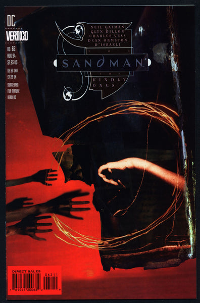 DC Comics Vertigo Press SANDMAN #62 Neil GAIMAN Hellblazer Supernatural Magic Gothic Horror Anti-Super Hero Goth