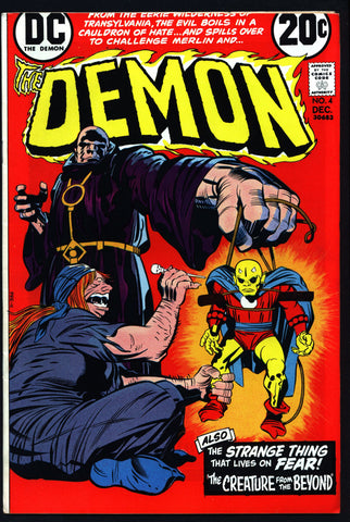 The DEMON #4 1972 Jack Kirby DC Comics Etrigan Camelot Merlin Fourth World Supernatural Cult Monster Anti-SuperHero