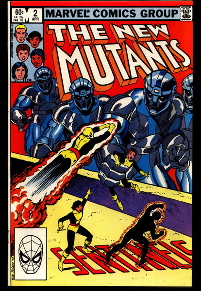 Marvel Comics NEW MUTANTS #2 Chris Claremont Bob McLeod Professor X X-Men Hellfire Club The Sentinels