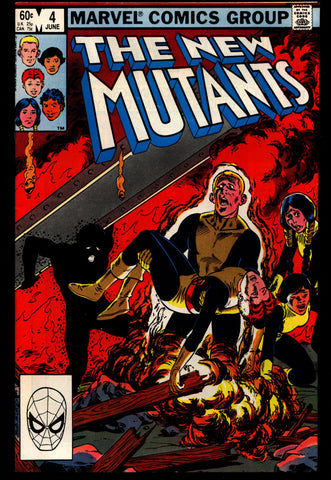 Marvel Comics NEW MUTANTS #4 Chris Claremont Sal Buscema Bob McLeod Professor X X-Men Cannonball Karma Psyche