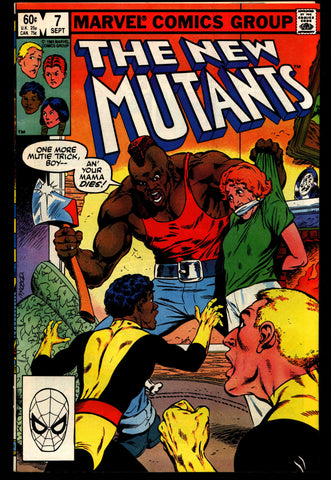 Marvel Comics NEW MUTANTS #7 Chris Claremont Sal Buscema Bob McLeod Professor X X-Men Storm Nightcrawler Colossus