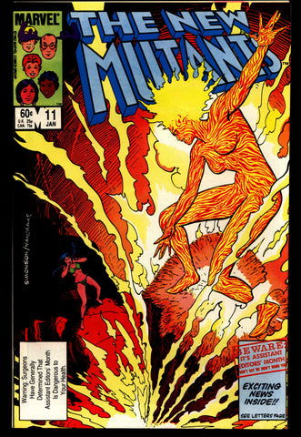 Marvel Comics NEW MUTANTS #11 Chris Claremont Sal Buscema Tom Mandrake Professor X X-Men Cannonball Psyche Sunspot Wolfsbane