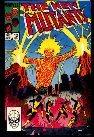 Marvel Comics NEW MUTANTS #12 Chris Claremont Sal Buscema Tom Mandrake Professor X X-Men Cannonball Psyche Sunspot Wolfsbane Hellfire Club