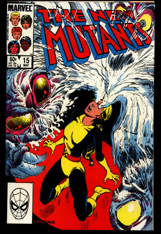 Marvel Comics NEW MUTANTS #15 Chris Claremont Sal Buscema Tom Mandrake Professor X X-Men Cannonball Psyche Sunspot Wolfsbane