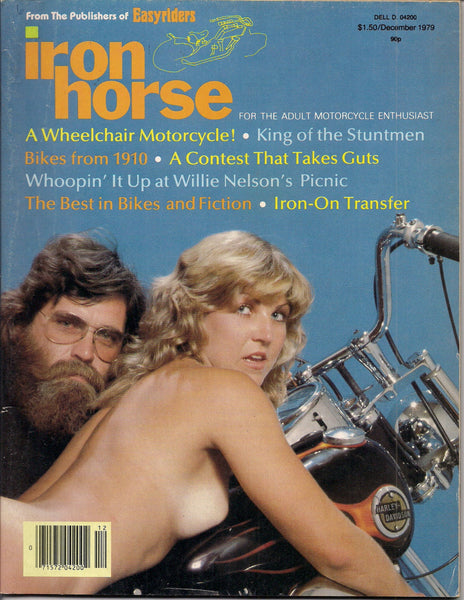 Iron Horse #6 December 1979 Adult Motorcycle Enthusiast Biker Harley Davidson Kustom Counter Culture History PinUp Art Fiction Underground