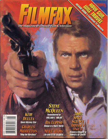 FilmFax Magazine #86, Steve McQueen, Keir Dullea, 2001 Space Odyssey, Kubrick, Ida Lupino, Richard Boone, Ming Merciless, Flash Gordon