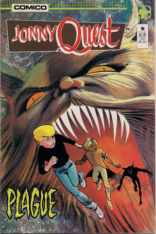 JONNY QUEST #16 Comico Comics Mark Wheatley William Messner-Loebs TV Cartoon Action Adventure