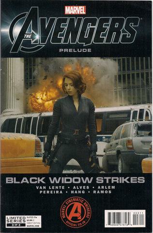 Marvel Comics AVENGERS Prelude #3 of 3 Black Widow Scarlett Johansson Nick Fury Fred Van Lente Wellington Alves Renato Arlen Nelson Pereira