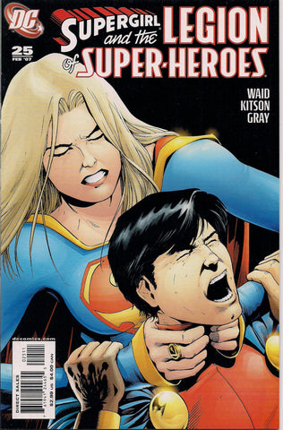 DC Comics SUPERGIRL & The Legion of Super-Heroes #25 Mark Waid Barry Kitson Cosmic Boy Element Lad Saturn Girl Light Lass Brainiac 5