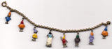 Walt DISNEY Snow White and the Seven Dwarfs SCARCE Complete Charm Bracelet Vintage Enamel 1930s-40s