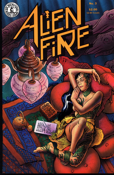 ALIEN FIRE #3 Eric Vincent 1987 Kitchen Sink Science Fiction Horror Alternative Independent Comic