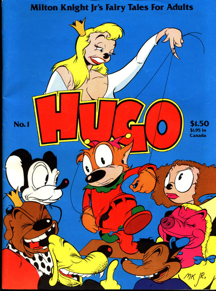 HUGO #1 1982 Milton Knight Jr Fantagraphics Alternative Funny Animal Adult Fairy Tale Anthropomorphic Independent Comic