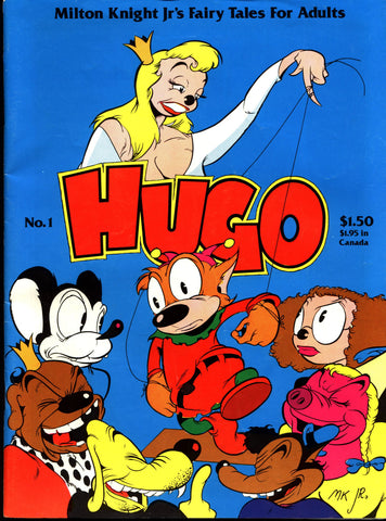 HUGO #1 1982 Milton Knight Jr Fantagraphics Alternative Funny Animal Adult Fairy Tale Anthropomorphic Independent Comic