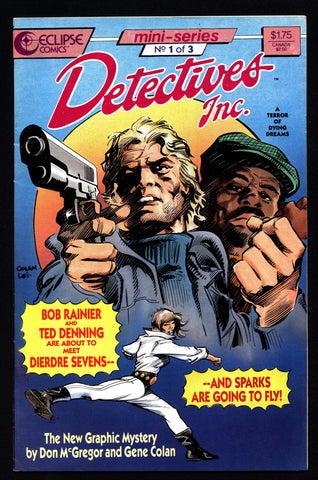 DETECTIVES Inc Don McGregor Gene Colan eclipse comics Mini Series 1 0f 3 Crime Mystery Hardboiled Noir Alternative Comic