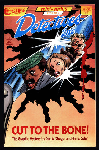 DETECTIVES Inc Don McGregor Gene Colan eclipse comics Mini Series 3 0f 3 Crime Mystery Hardboiled Noir Alternative Comic