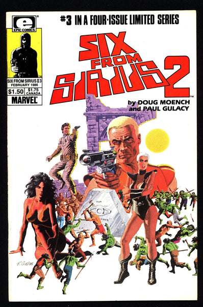 SIX From SIRIUS Vol 2 #3 Paul Gulacy Doug Moench Marvel epic Comics Cosmic Science Fiction Fantasy Action