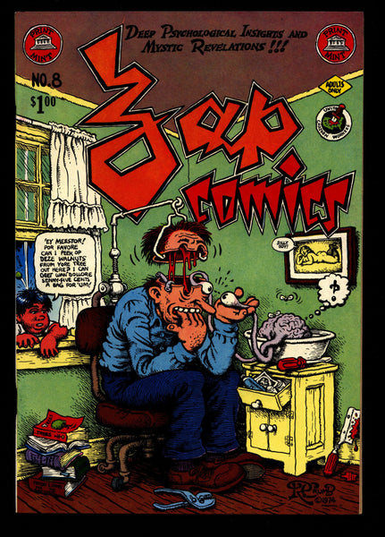 ZAP Comix #8 2nd Robert CRUMB Spain Griffin Moscoso Shelton Wilson Williams Print Mint ADULT Dope Drugs Sex Psychedelic Hippy Underground