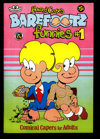 BAREFOOTZ Funnies #1 Howard Cruse ADULT Dope Drugs LGBT Sex Psychedelic Hippy Underground