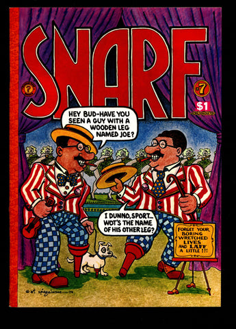 SNARF #7 Deitch Art Spiegelman Justin Green Trina Cruse Rudahl Stiles ADULT Sex Psychedelic Hippy Underground