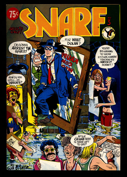 SNARF #3 Will Eisner SPIRIT Loft Christopher Goodman Poplaski Denis Kitchen Tim Boxell Geradts ADULT Sex Psychedelic Hippy Underground