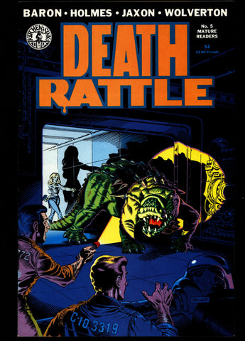 DEATH RATTLE #5 Basil Wolverton Jack Jackson Jaxon Rand Holmes Mike Baron Fantasy Horror Psychedelic Underground Anthology Comic