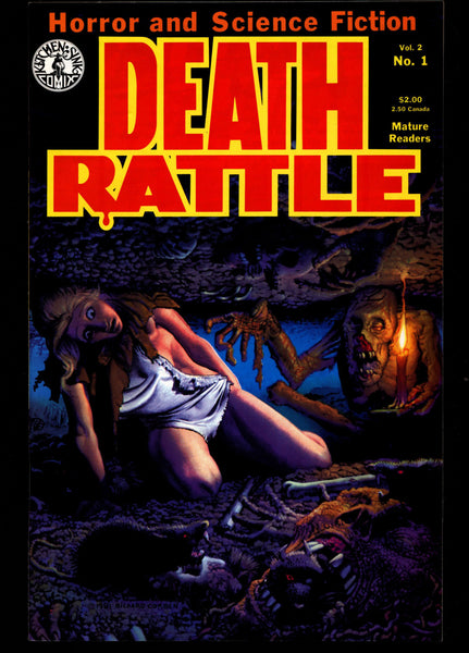DEATH RATTLE #1 Rich Corben Burns Dallas Rand Holmes Fantasy Horror Psychedelic Underground Anthology Comic